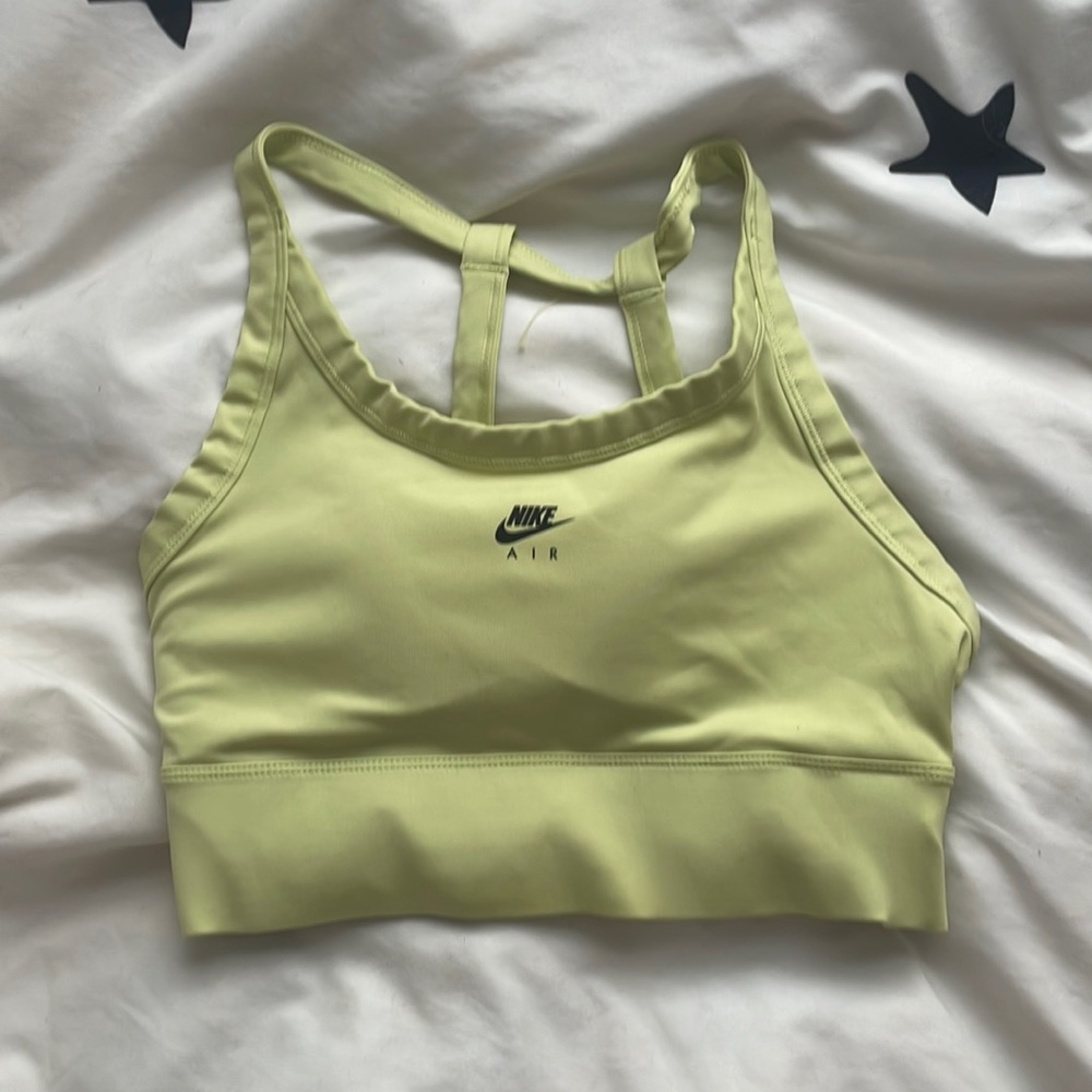 Green Nike sports bra